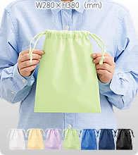 不織布巾着（M）エコバッグ7色で激安いオリジナルエコバッグを作成