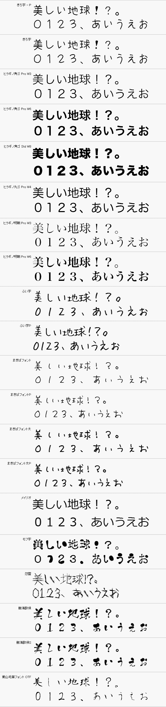 オリジナルトート用プリント漢字書体６