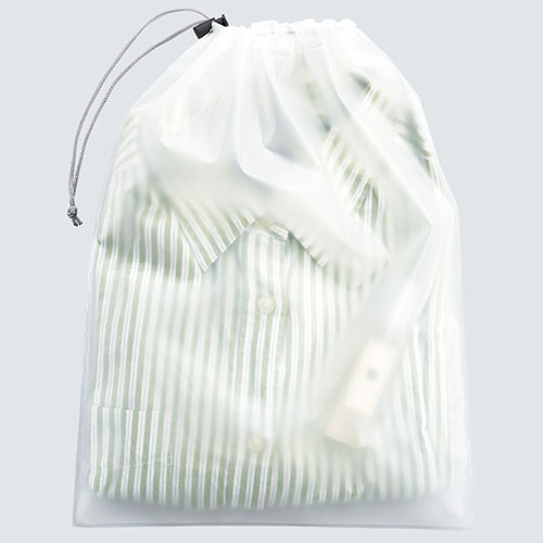 EVA巾着（L）エコバッグはスケルトン素材