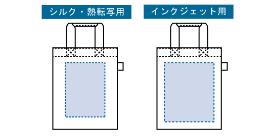 名入れ印刷可能範囲図