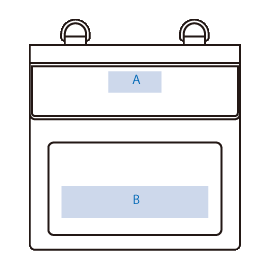 モバイルウォータープルーフサコッシュバッグ 2色 シルク印刷可能範囲