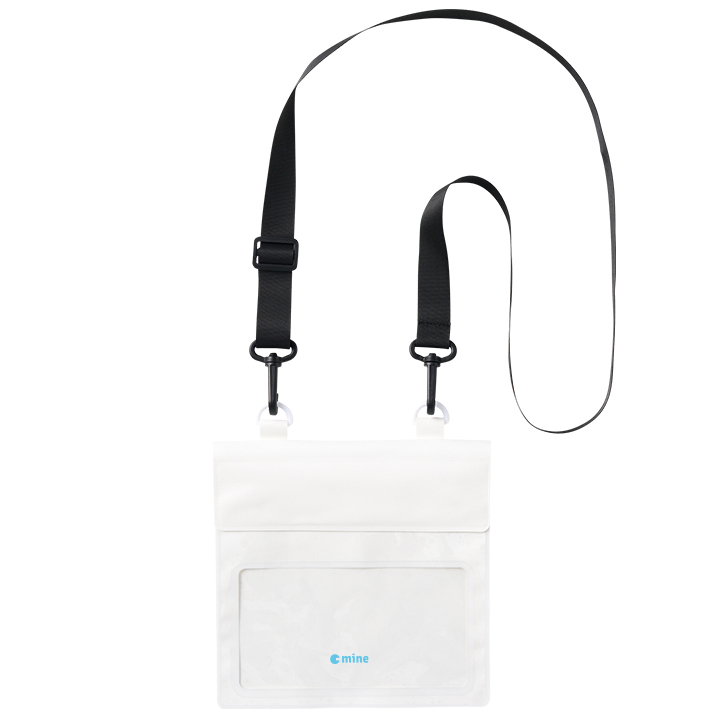 モバイルウォータープルーフサコッシュバッグ 2色 大量作成でお安いシルクプリント大量作成でお安いシルクパッドプリント