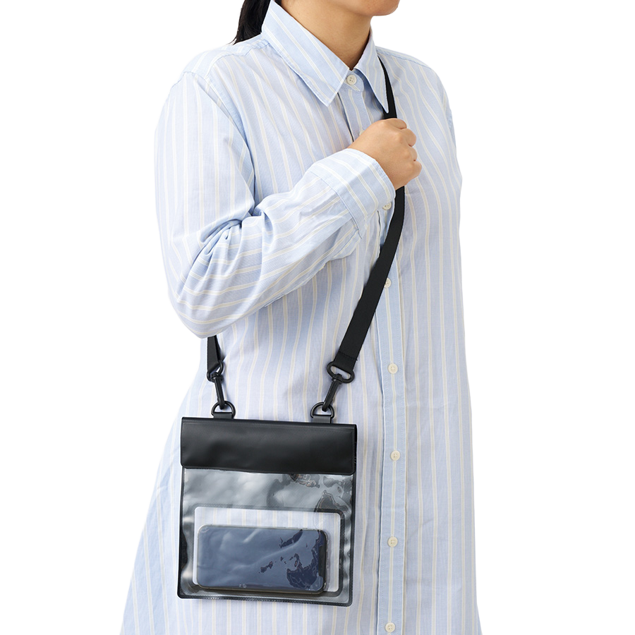 モバイルウォータープルーフサコッシュバッグ 2色