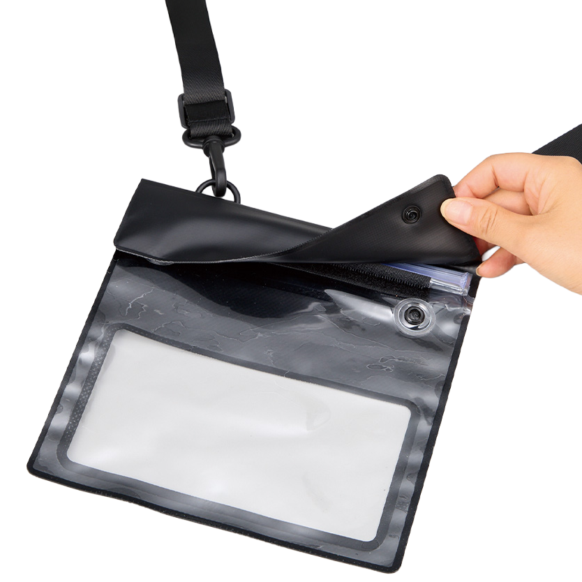 モバイルウォータープルーフサコッシュバッグ 2色 IPX6防水仕様!大型スマホ対応モバイルウォータープルーフサコッシュ|入れたまま操作&斜めがけOKの多機能ポーチ