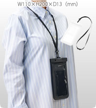 水に浮くモバイルウォータープルーフポーチバッグ 2色