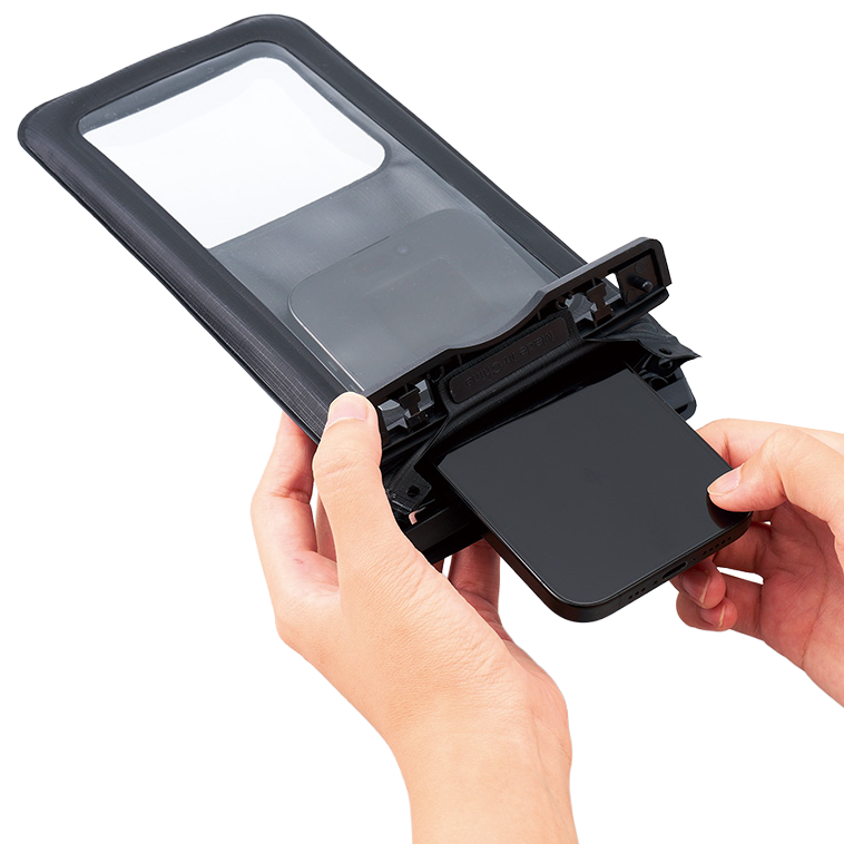 水に浮くモバイルウォータープルーフポーチバッグ 2色