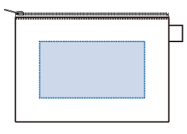 カラーファスナーキャンバスフラットポーチバッグ(S)10色 シルク印刷可能範囲