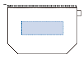 カラーファスナーキャンバスデイリーポーチバッグ 10色 シルク印刷可能範囲