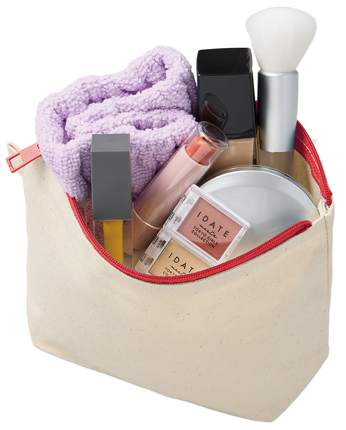 カラーファスナーキャンバスデイリーポーチバッグ 10色 広めのマチが付いた舟形ポーチは、ファンデーションやリップ、ブラシにミラーまで、毎日のコスメをまるごと収納できるゆとりあるサイズ感です。口が大きく開くので中身がひと目で見渡せて、朝の忙しい時間にもサッと取り出せるのがうれしいところ。 サイドにはループが付いているので、お気に入りのキーホルダーやアクリルチャームを取り付けて、自分だけのオリジナルポーチにカスタマイズできます。推し活グッズとの相性も抜群で、イベントや物販用のノベルティとしても人気のあるアイテムです。 厚手のキャンバス生地はしっかりとした質感があり、オリジナルプリントの発色も鮮やか。名入れ印刷やロゴ入れにも対応しているので、企業の販促品や記念品、同人グッズの制作にも幅広くお使いいただけます。小ロットから大口のまとめ買いまで対応しておりますので、お気軽にご相談ください。