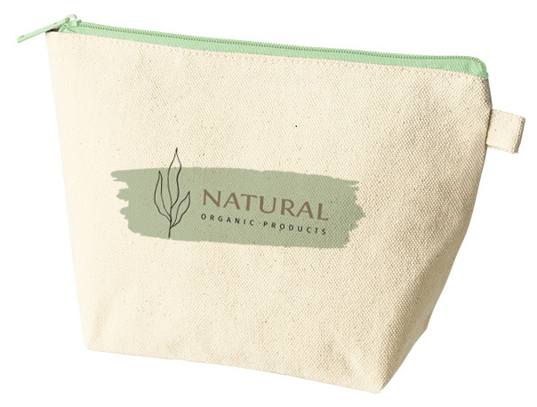 カラーファスナーキャンバスデイリーポーチバッグ 10色 フルカラーでインクジェットプリント