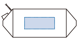 リップストップスクエアポーチバッグ（M）5色 シルク印刷可能範囲