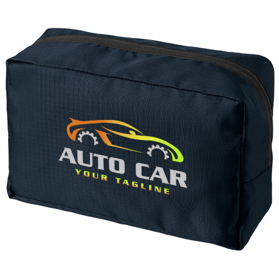 リップストップスクエアポーチバッグ（L）5色 フルカラーで写真表現ができる熱転写印刷