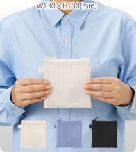 ハードメッシュフラットポーチ（SS）エコバッグ 3色でお安いオリジナルエコバッグを作成