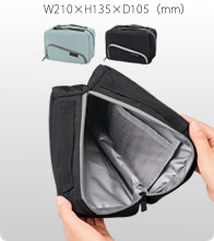 スマホが立てられるクーラーランチポーチバッグ 2色