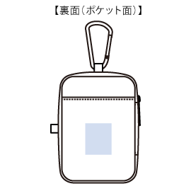 ぬいぐるみポーチ（S）9色のシルク・パッド印刷可能範囲