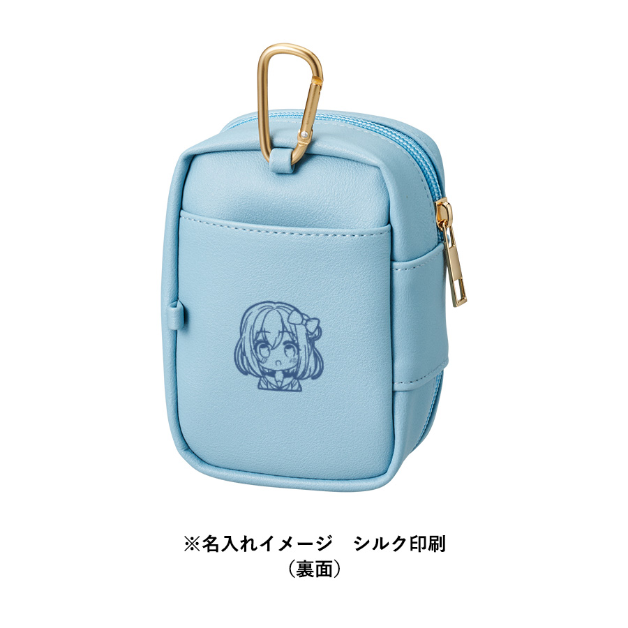 ぬいぐるみポーチ(M)9色に大量作成でお安いシルクプリントをした例