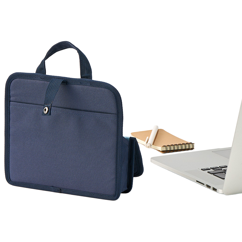 文具まとめて持ち運びバッグ 3色 オープンポケット ×2、メッシュファスナーポケット ×1 外側(背面):オープンポケット