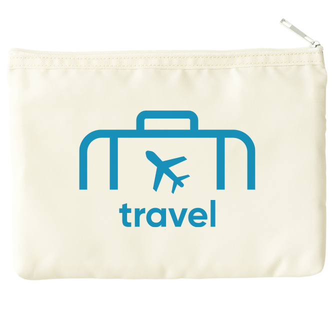 らくらく仕分けポーチバッグ(M)4色 大量作成でお安いシルクプリント