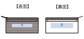 らくらく仕分けペンケースバック 4色 シルク印刷可能範囲
