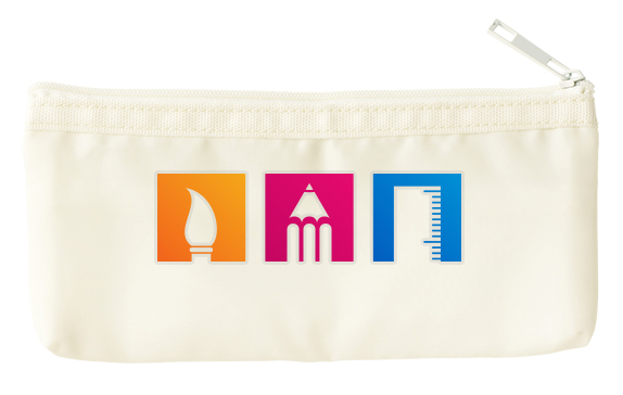 らくらく仕分けペンケースバック 4色 フルカラーで写真表現ができる熱転写印刷