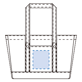保冷レジカゴトートバッグの印刷範囲