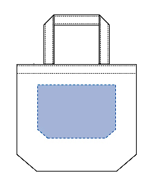 キャンバスデイリートートバッグ（SM）ナチュラル　■シルク印刷 最大範囲：通常サイズ：Ｗ190×Ｈ130（mm）、Lサイズ：W200×H160（mm）　■熱転写印刷 最大範囲：W200×H160（mm）