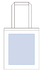 厚手コットンバッグ（M）6色　シルク印刷可能範囲