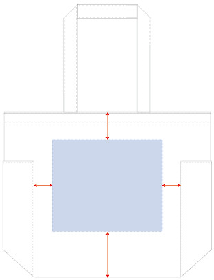 オリジナル名入れプリント可能範囲図