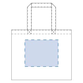キャンバスカレッジトート（ＭＬ）ワイド 印刷可能範囲 W200×H160（ｍｍ）