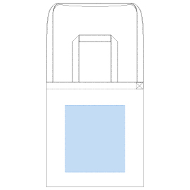 デザインスペース：W220×H250（mm）
■シルク印刷 最大範囲：W220×H250（mm）