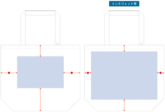 オリジナル印刷可能範囲図