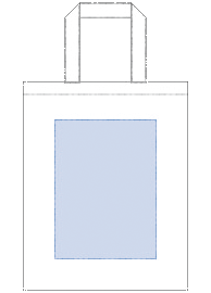 厚手コットンA4フラットトート5色　シルク印刷可能範囲