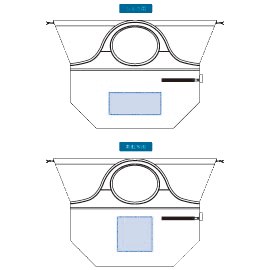 ビッグマルシェエコバッグの名入れ印刷可能範囲図