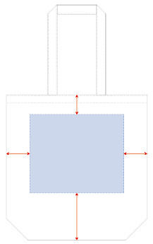 オリジナル名入れ印刷可能範囲図