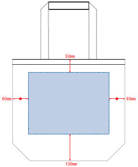 デザインスペース：W300×H230（mm）
■シルク印刷 最大範囲：W300×H230（mm）