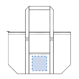 不織布保冷ビッグライントートバッグ■シルク印刷 最大範囲：W140×H140（mm）■熱転写印刷 最大範囲：W140×H140（mm）