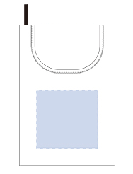 ポリマルシェバッグ エコバッグの印刷可能範囲図