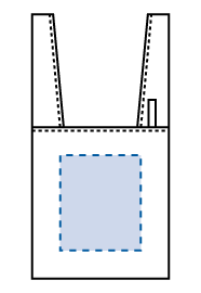 ビッグデイリーエコバッグの印刷可能範囲図