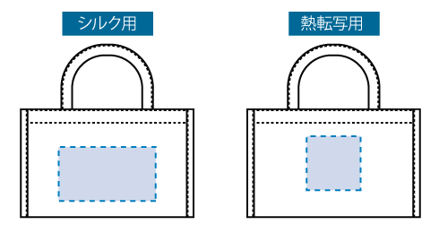 ジュートスクエアパイピングトートバッグ（M）■シルク印刷 最大範囲：W180×H100（mm）■熱転写印刷 最大範囲：W100×H100（mm）