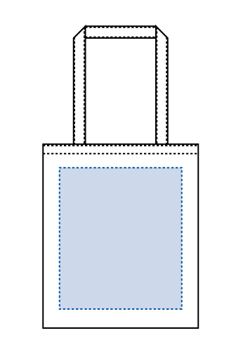 オーガニック厚手コットンフラットショルダートートバッグ　ナチュラルの印刷可能範囲図　■シルク印刷 印刷範囲：W26×H30（cm） 
■熱転写印刷 印刷範囲：W26×H30（cm）
■インクジェット印刷 印刷範囲：W26×H30（cm）