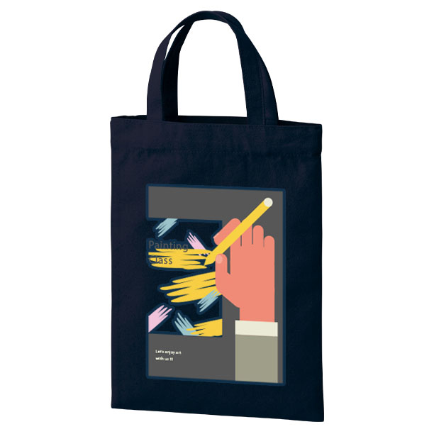 ライトキャンバスフラットトートバッグ（S）2色 フルカラーで写真表現ができる熱転写印刷