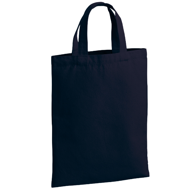 ライトキャンバスフラットトートバッグ（M）2色 006 ネイビー