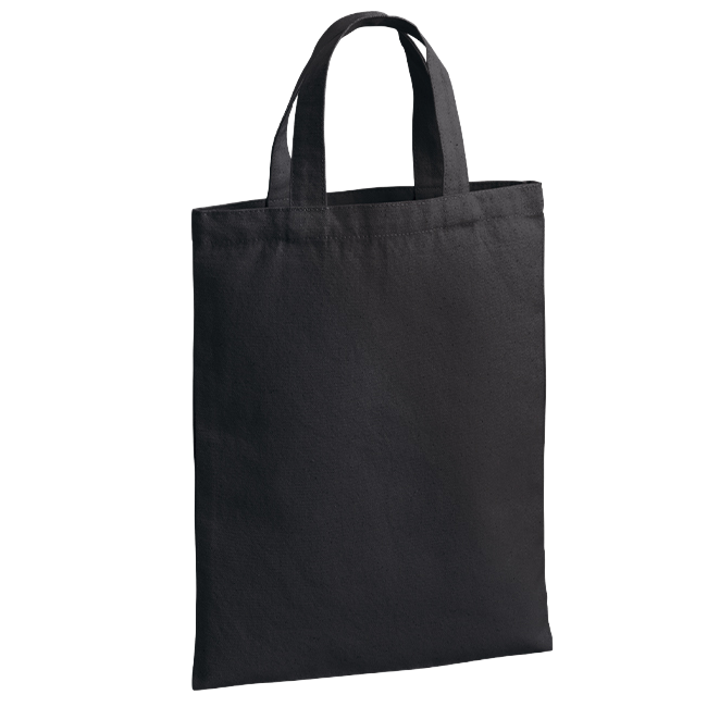 ライトキャンバスフラットトートバッグ（M）2色 009 ブラック