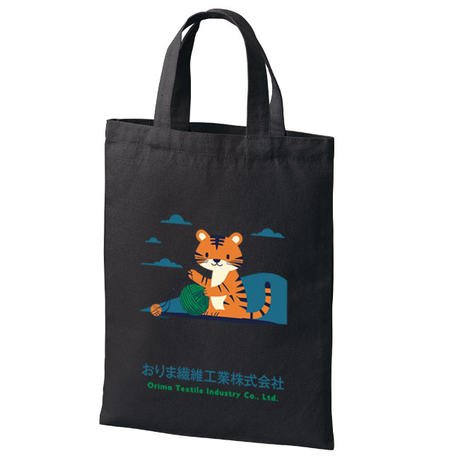 ライトキャンバスフラットトートバッグ（M）2色 フルカラーで写真表現ができる熱転写印刷