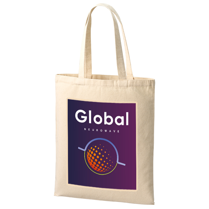 ライトキャンバスフラットトートバッグ(L)ナチュラル フルカラーで写真表現ができる熱転写印刷