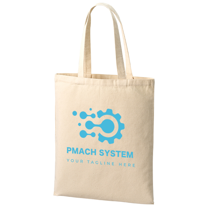 ライトキャンバスフラットトートバッグ(L)ナチュラル 大量作成でお安いシルクプリント