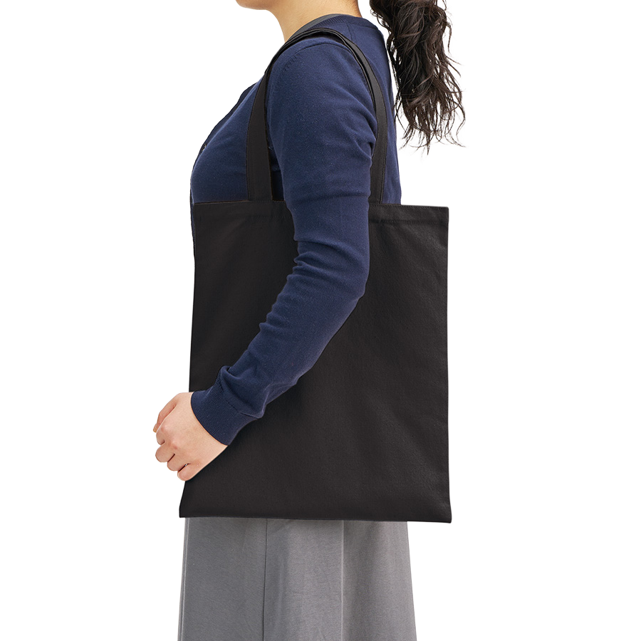 ライトキャンバスフラットトートバッグ（L）2色