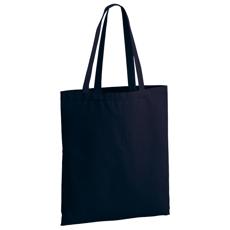 ライトキャンバスフラットトートバッグ（LL）2色 006 ネイビー