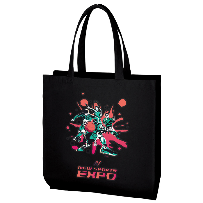 ライトキャンバス横マチトートバッグ2色 フルカラーで写真表現ができる熱転写印刷