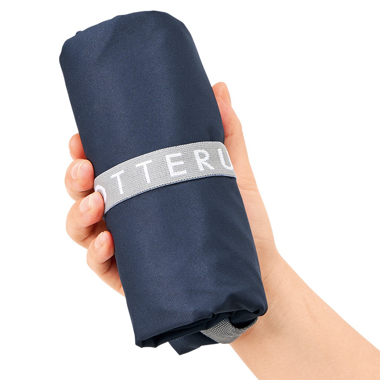 セルフレジで使いやすいコンパクトクーラーマルシェバッグ 3色 くるっと巻いて折りたたみしゴムで留められます